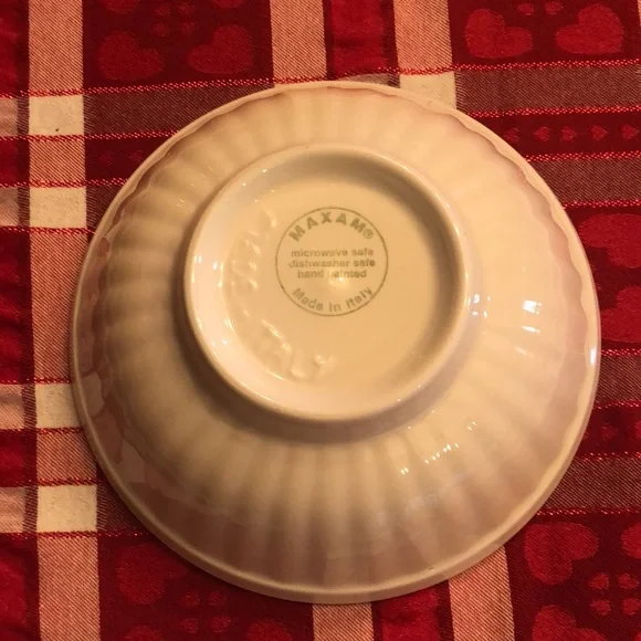 Maxam Pink Flower VEGETABLE SERVING BOWL 9 5/8" - Picture 2 of 4